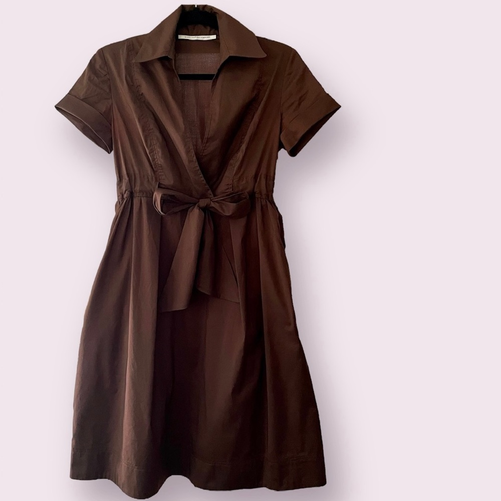 Diane Von Furstenberg Vintage Dress in Chocolate Brown